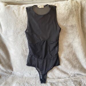 💝3/$20 Black semi sheer One Piece body suit